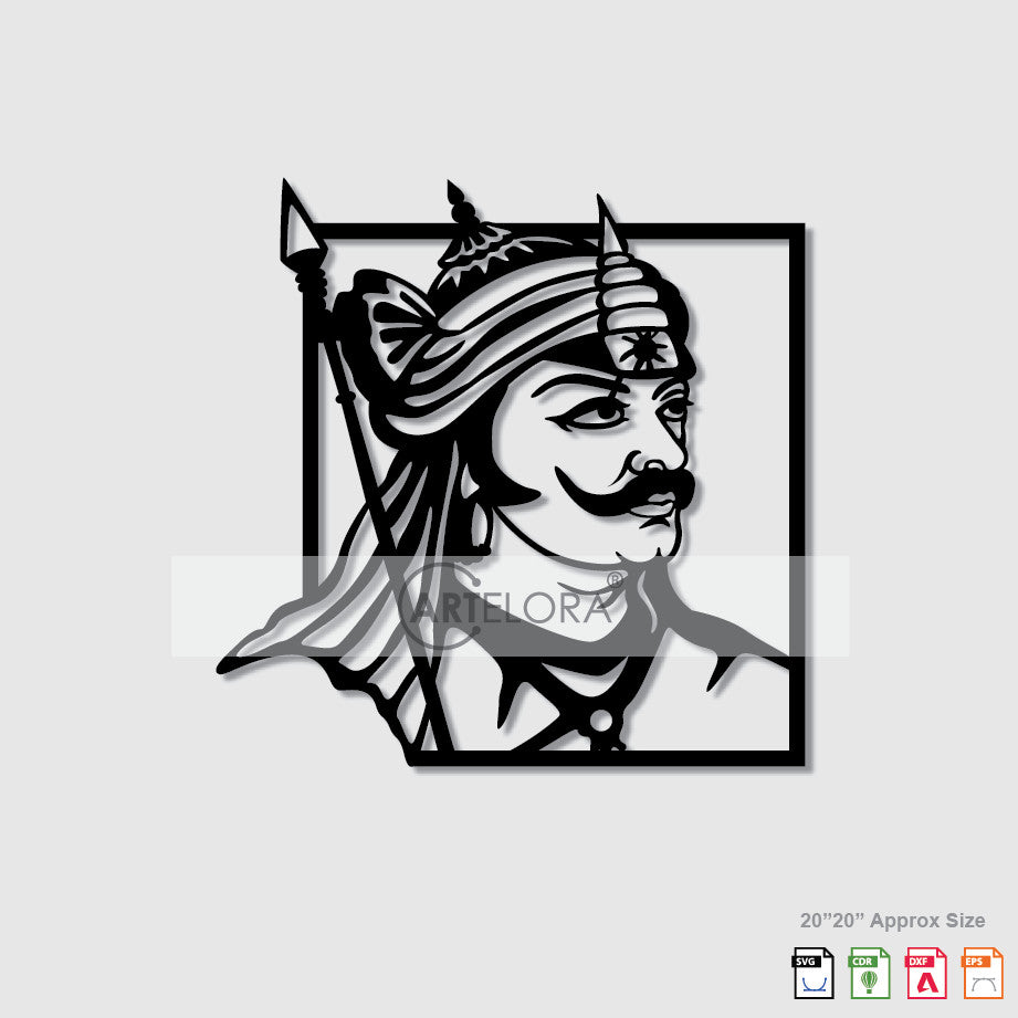 2D Modern Art Maharana Pratap