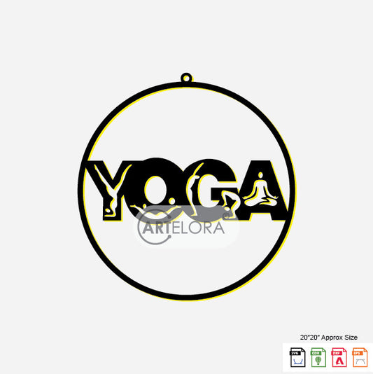 2D Modern Art Yoga