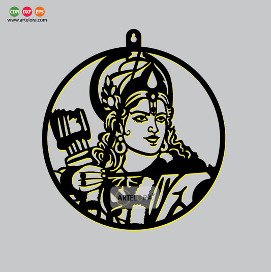 2D Modern Art Jay Shri Ram Wall Art laser cutting