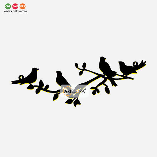 2D Modern Art Love Bird