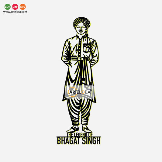 2D Modern Art The Legend of Bhagat Singh