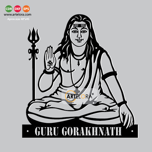 2D Modern Art Guru Gorakhnath Ji