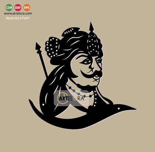 2D Modern Art Maharana Pratap