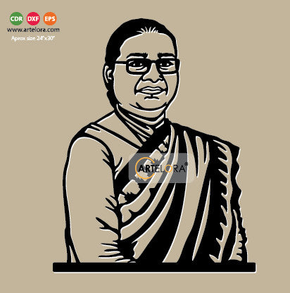 2D Modern Art Droupadi Murmu (president of India since 2022)