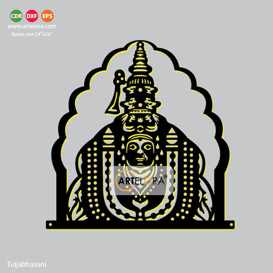 2D Modern Art Tuljabhavani (Ambabai)