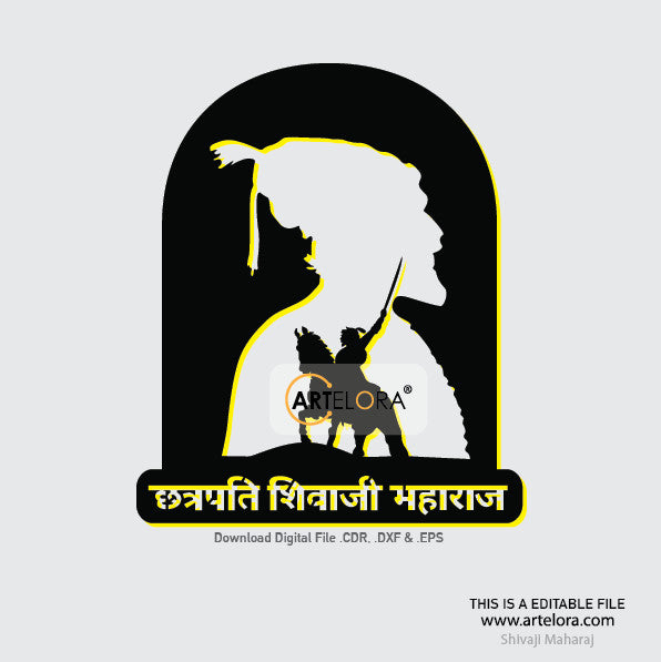 2D Modern Art Shivaji Maharaj