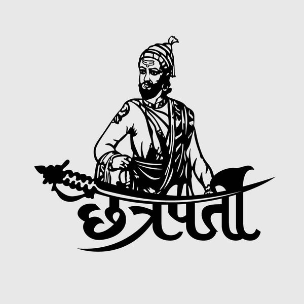 2D Modern Art Shivaji Maharaj Laser Cutting – ArtElora