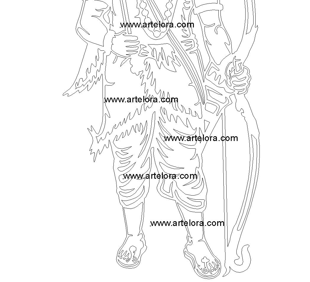 2D Modern Art Parashuram Avatar (Vishnu Dashavatara)