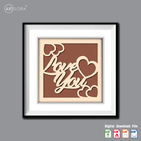 Premium Art Love You (15x15)