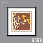 Premium Art Love Bird with tree (15x15)