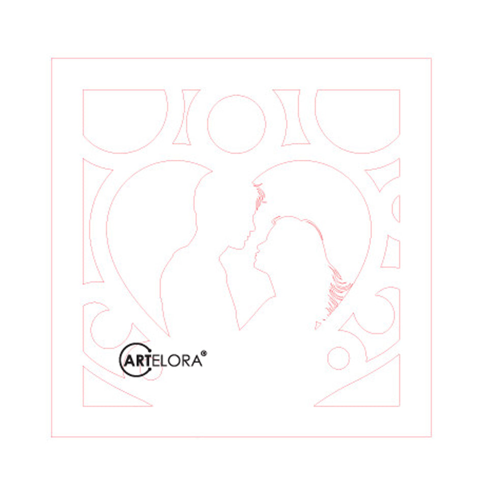 Premium Art Love couple  (15x15)