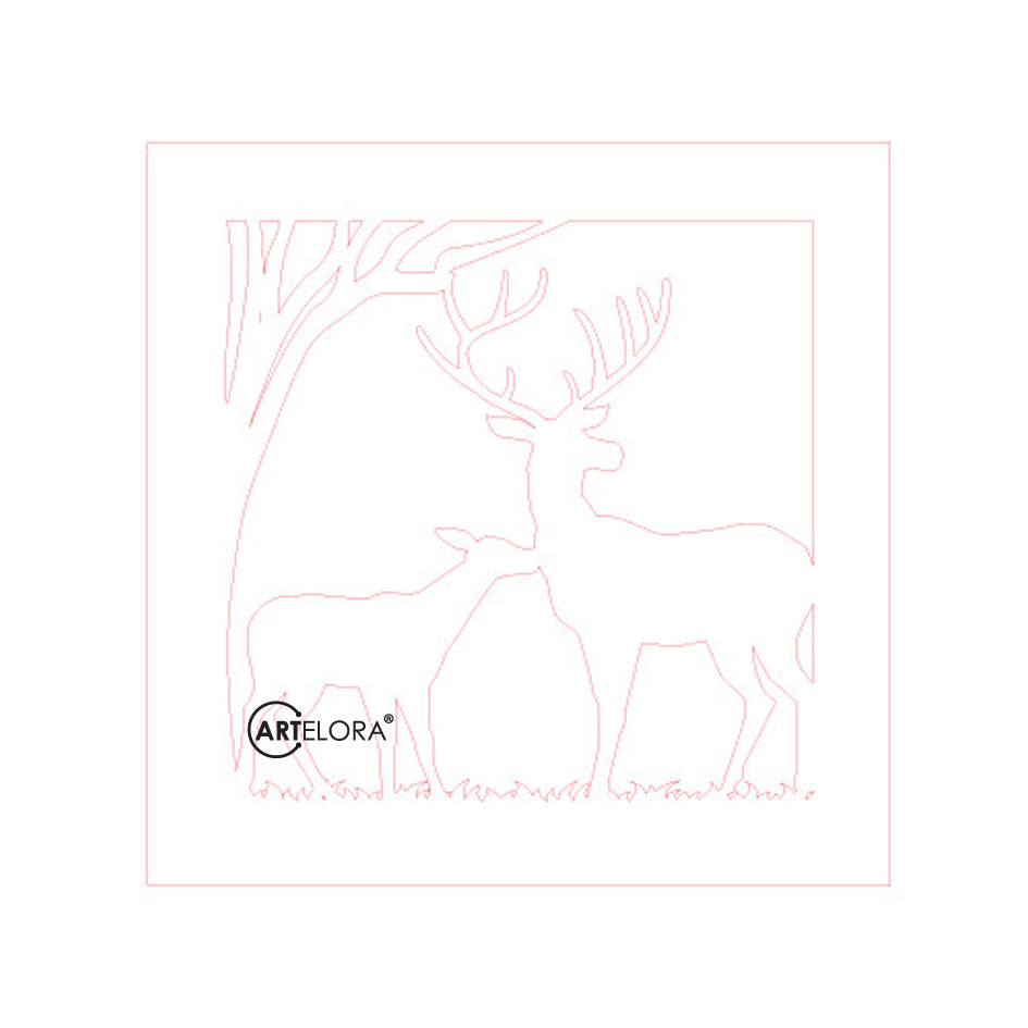 Premium Art Deer (15x15)