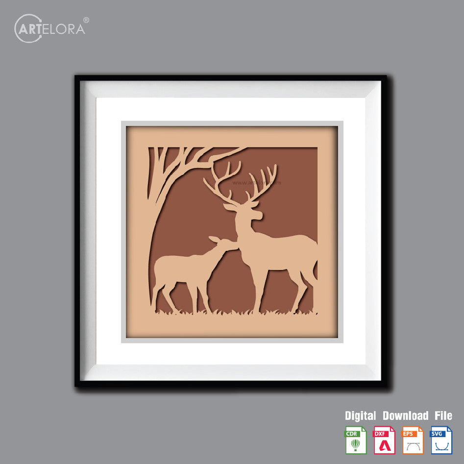 Premium Art Deer (15x15)