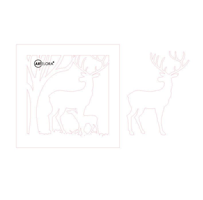 Premium Art Deer (15x15)