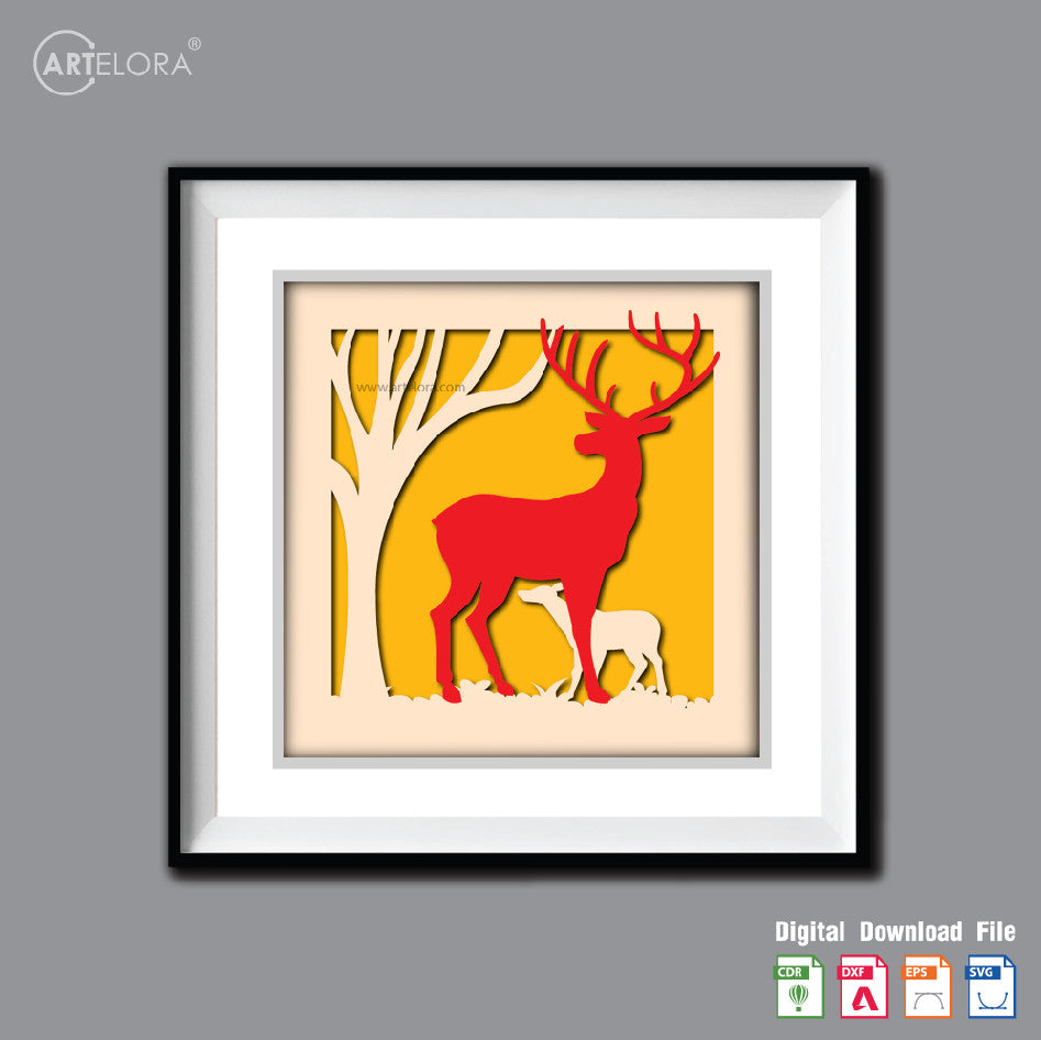 Premium Art Deer (15x15)