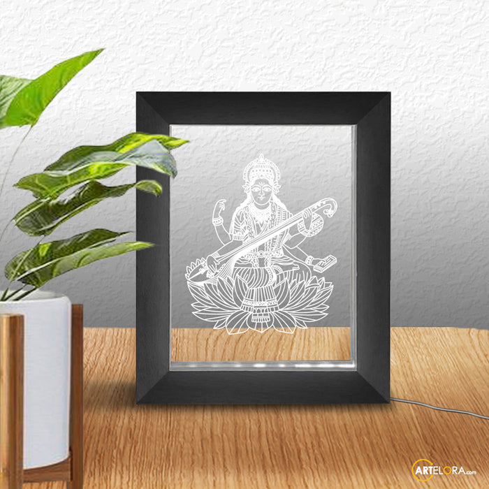 Laser Engraving Saraswati (Sharda)