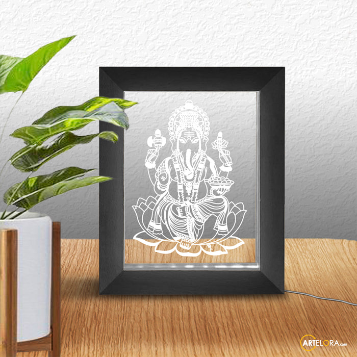 Laser Engraving Ganesh Bhagwan