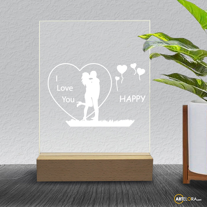 Laser Engraving Love Couple