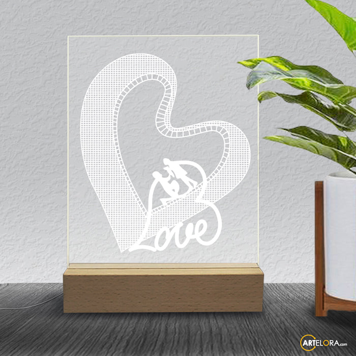 Laser Engraving Love Heart