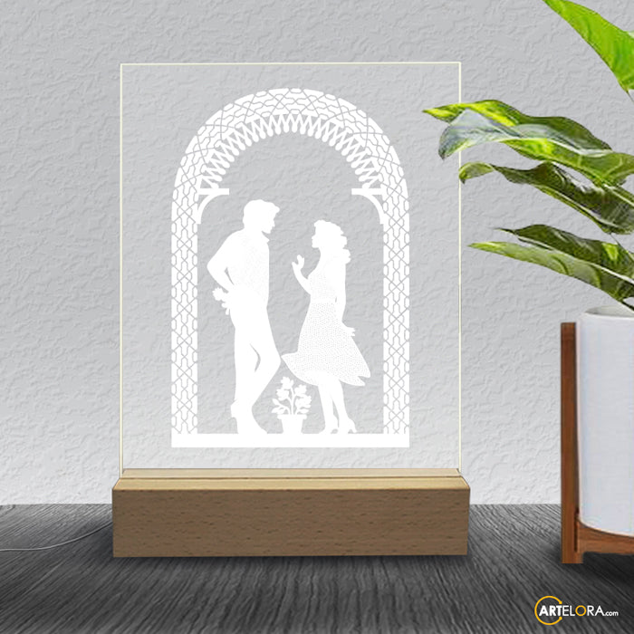 Laser Engraving Love Couple