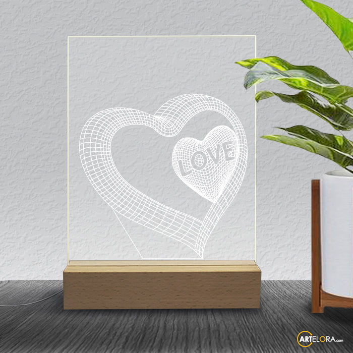 Laser Engraving 3D Heart