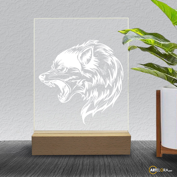 Laser Engraving 3D Fox