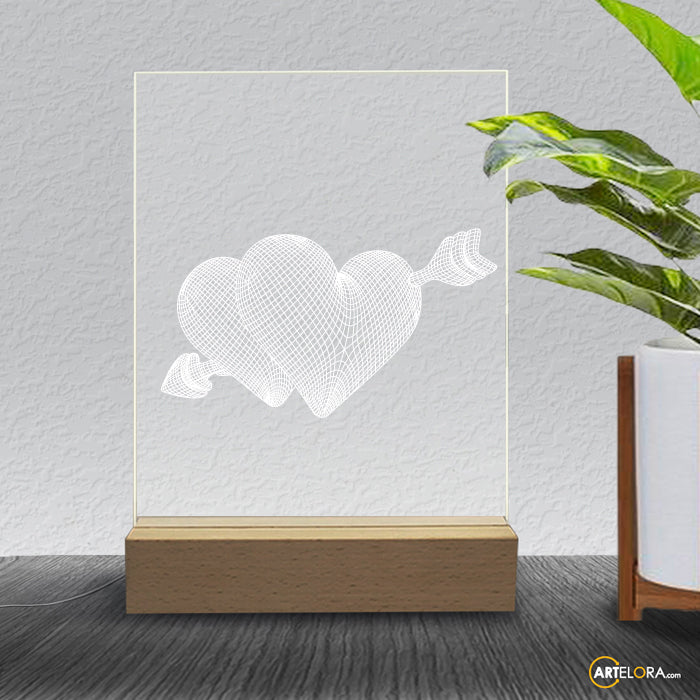 Laser Engraving 3D Heart