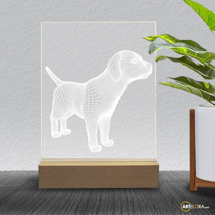 Laser Engraving 3D Dog